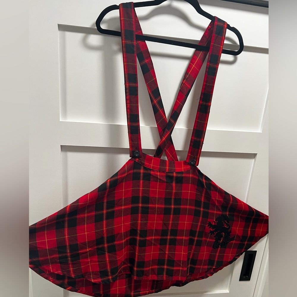 Hot Topic Plaid Gryffindor Skirt